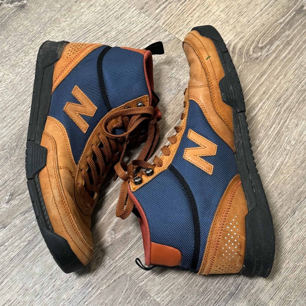 New Balance Numeric 440 Trail High Brown Leather High Top Mens Size 11.5 - Picture 7 of 10